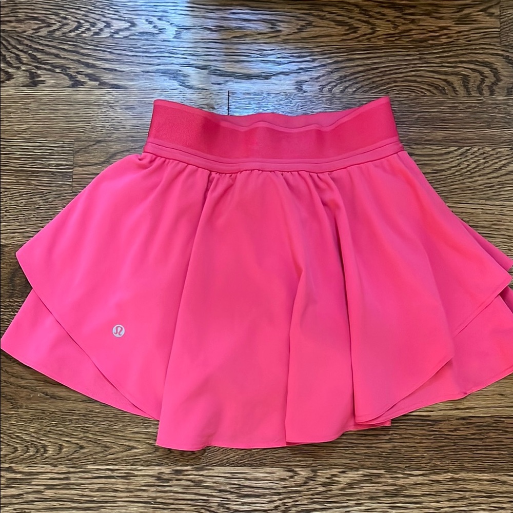 lululemon Lip Gloss Pink Women's court rival high rise Skirt tennis pickle ball